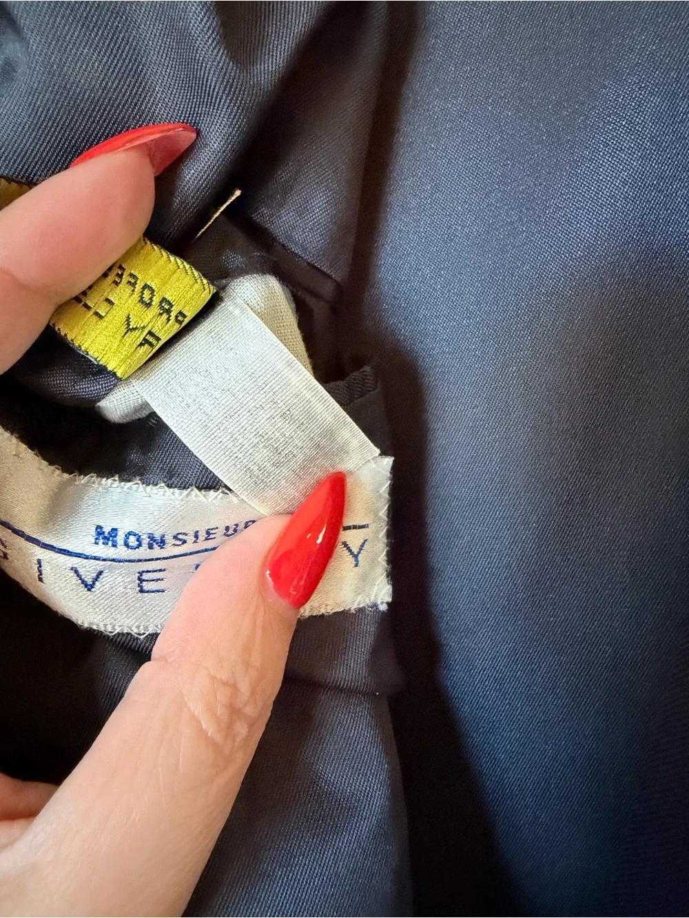 Vintage Givenchy Navy Double-Breasted Blazer